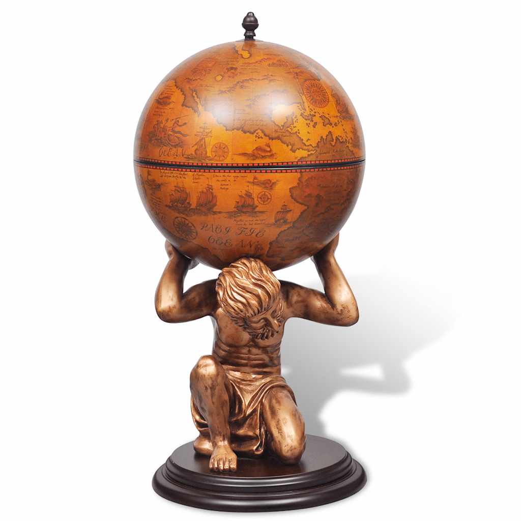 Vidaxl globebar atlas 42x42x85 cm