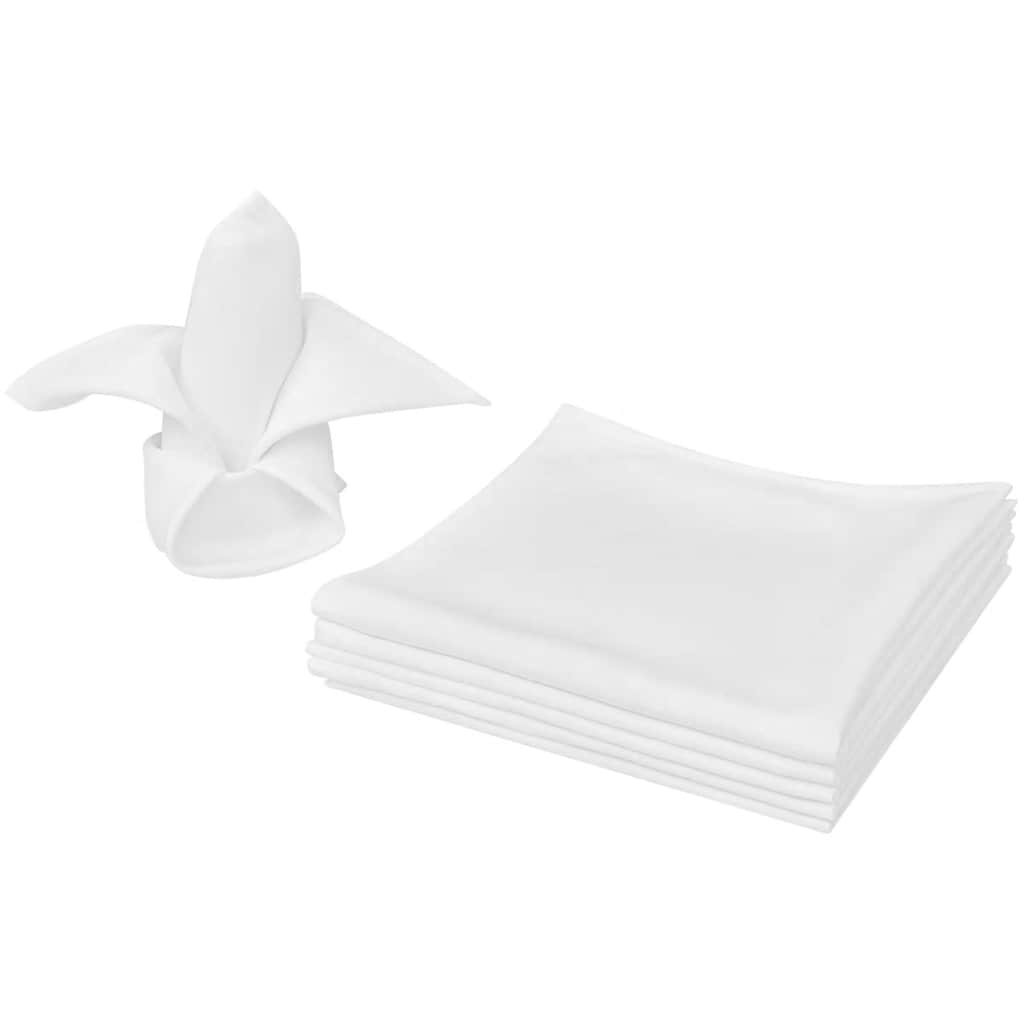 Vidaxl servetten wit 10 stuks 50 x 50 cm