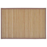 Vidaxl 6 st placemats 30x45 cm bamboe bruin
