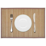 Vidaxl 6 st placemats 30x45 cm bamboe bruin