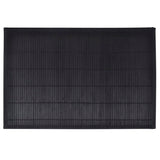 VIDAXL 6 SCATEMATS BAMBOO 30 x 45 cm Schwarz