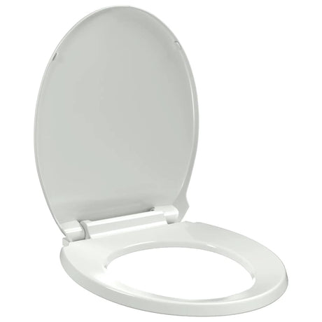 Vidaxl toiletbril soft-close ovaal wit