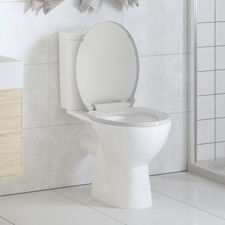 Vidaxl toiletbril soft-close ovaal wit