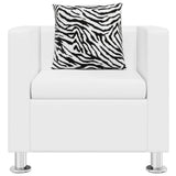 Vidaxl fauteuil kunstleer wit