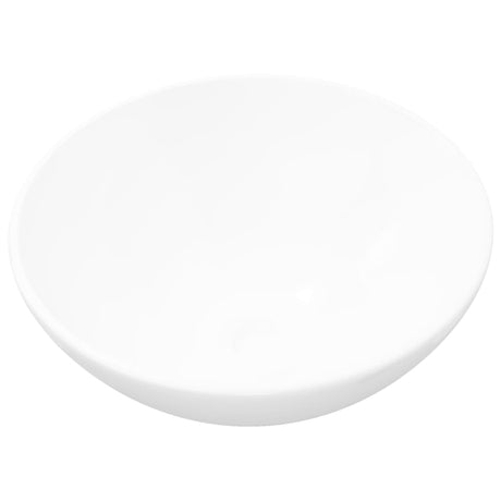 Vidaxl wastafel rond keramiek wit