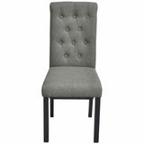 Vidaxl eetkamerstoelen 2 st stof lichtgrijs