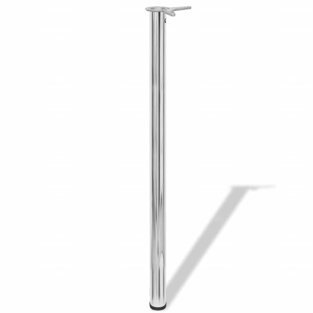 Vidaxl tafelpoten in hoogte verstelbaar chroom 1100 mm 4 st