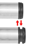 Vidaxl tafelpoten in hoogte verstelbaar geborsteld nikkel 870 mm 4 st