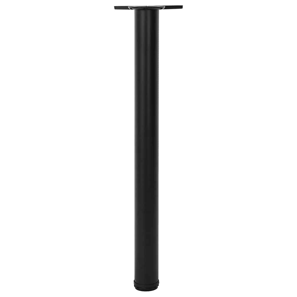 Vidaxl tafelpoten in hoogte verstelbaar zwart 710 mm 4 st