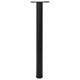 Vidaxl tafelpoten in hoogte verstelbaar zwart 710 mm 4 st