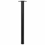Vidaxl tafelpoten in hoogte verstelbaar zwart 870 mm 4 st