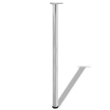 Vidaxl tafelpoten in hoogte verstelbaar chroom 1100 mm 4 st