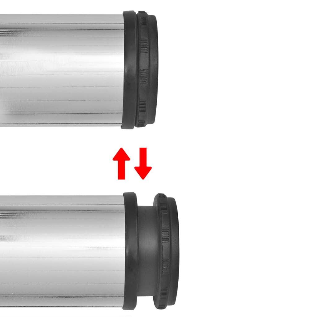 Vidaxl tafelpoten in hoogte verstelbaar chroom 1100 mm 4 st