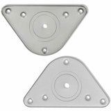 Vidaxl tafelpoten in hoogte verstelbaar geborsteld nikkel 710 mm 4 st