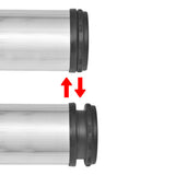 Vidaxl tafelpoten in hoogte verstelbaar geborsteld nikkel 870 mm 4 st