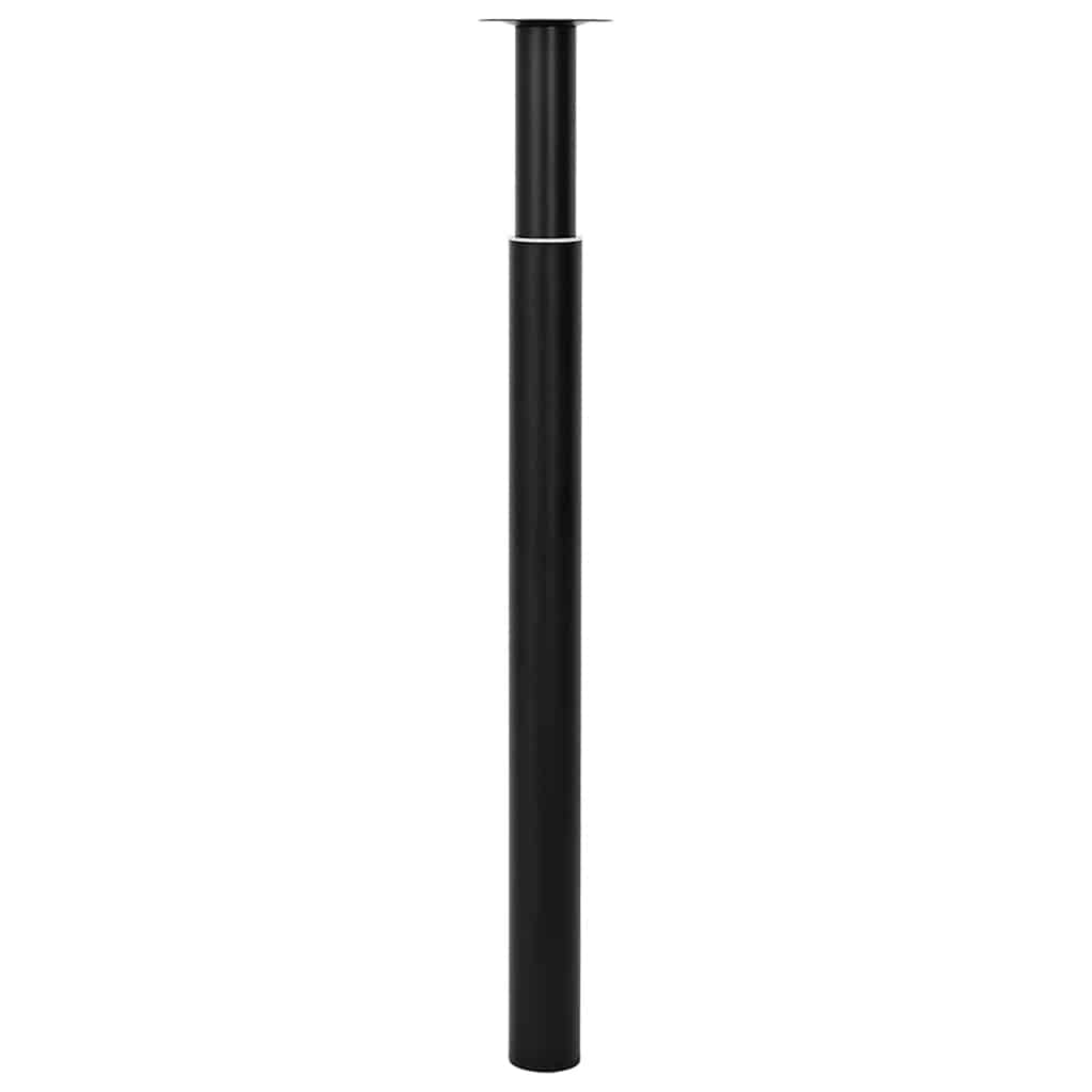 Vidaxl tafelpoten telescopisch 710-1100 mm zwart 2 st
