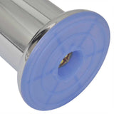 Vidaxl bankpoten rond chroom 60 mm 4 st
