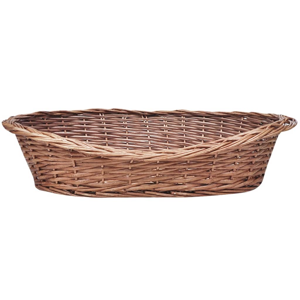 Vidaxl Dog Basket Pet Bed 69 cm Natural Willow