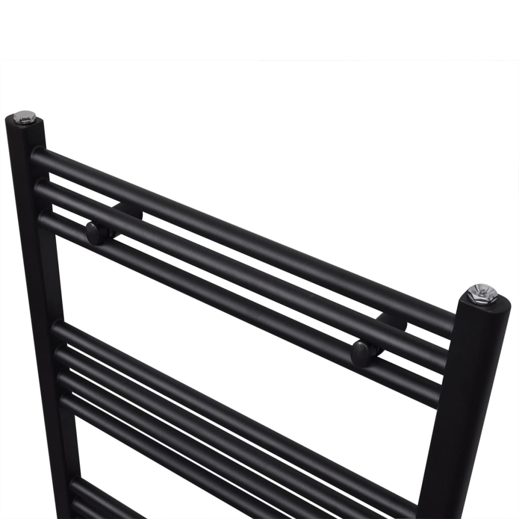 Vidaxl Radiator Håndklæde Rack lige 600x764 mm sort