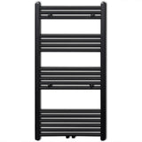 Vidaxl radiator handdoekenrek recht 600x1160 mm zwart