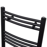 Vidaxl Radiator Håndklæde Rack Bøjet 480x480 mm sort