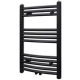 Vidaxl Radiator Håndklæde Rack Bent 500x764 mm sort