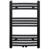 Vidaxl Radiator Håndklæde Rack Bent 500x764 mm sort