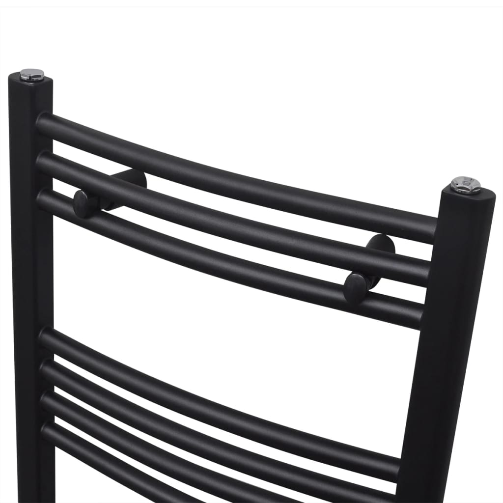 Vidaxl Radiator Håndklæde Rack Bent 500x764 mm sort