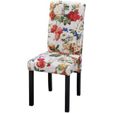 Vidaxl eetkamerstoelen 4 st stof meerkleurig