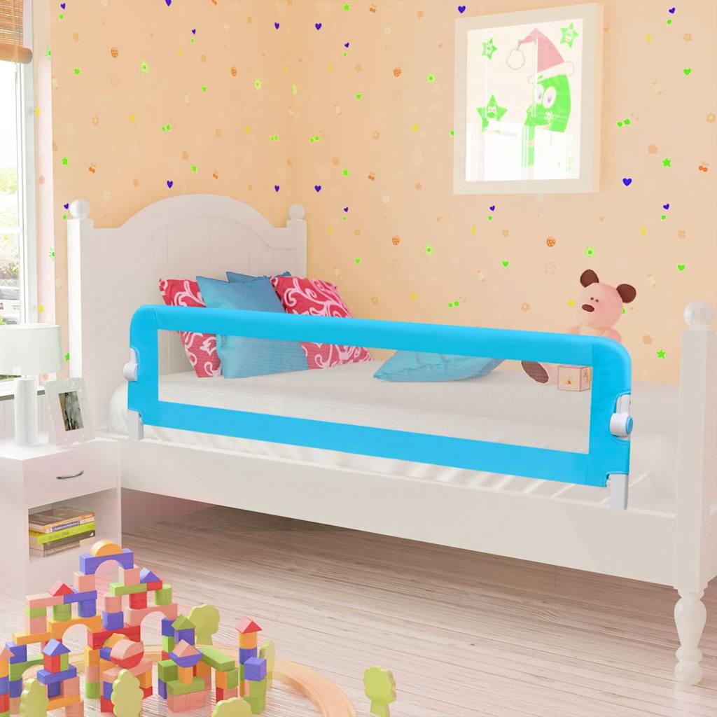 Vidaxl Bedhek Toddler 150x42 cm modra