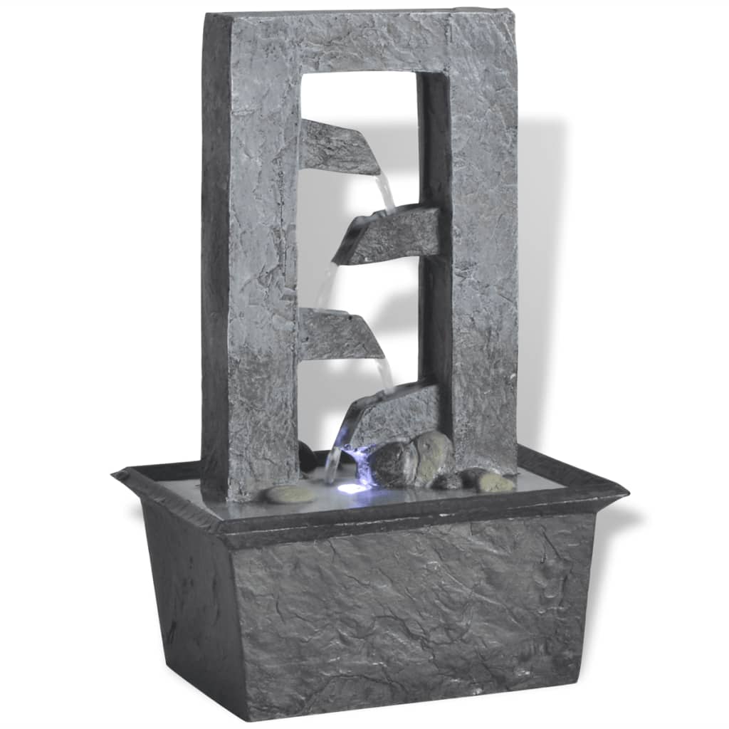 Vidaxl inner fountain with LED light polyresin