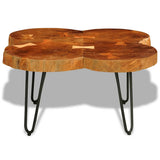 Vidaxl salontafel 4 boomstammen 35 cm massief acaciahout