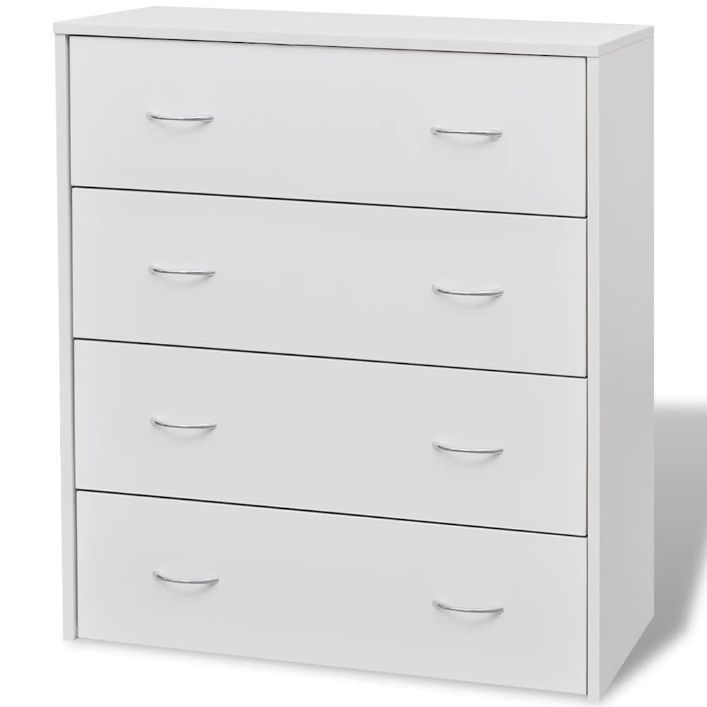 Vidaxl dressoir met 4 lades 60x30,5x71 cm wit