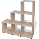 Vidaxl boekenkast presentatiemeubel trapvormig 107 cm eikenkleur