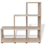 Vidaxl boekenkast presentatiemeubel trapvormig 107 cm eikenkleur