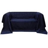 Vidaxl Bank Cover Microsuede Navy Blue 270 x 350 cm