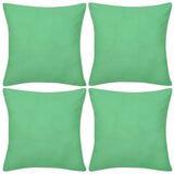 Vidaxl pude dækker bomuld 40 x 40 cm Apple Green 4 stykker