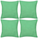 Vidaxl kussenhoezen katoen 40 x 40 cm appeltjesgroen 4 stuks