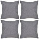 Vidaxl cushion covers Linen look 50 x 50 cm anthracite 4 pieces