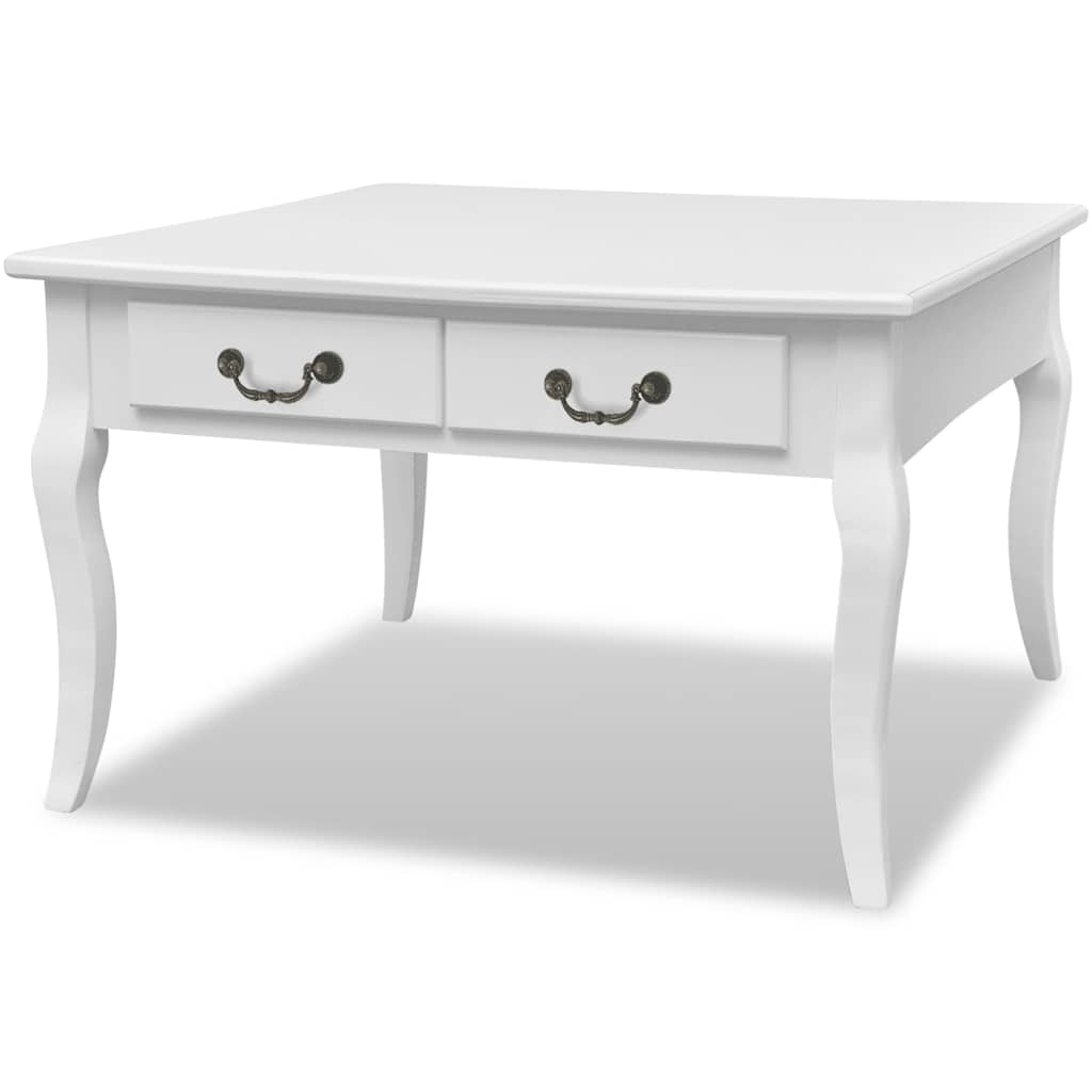 Vidaxl salontafel met 4 lades wit