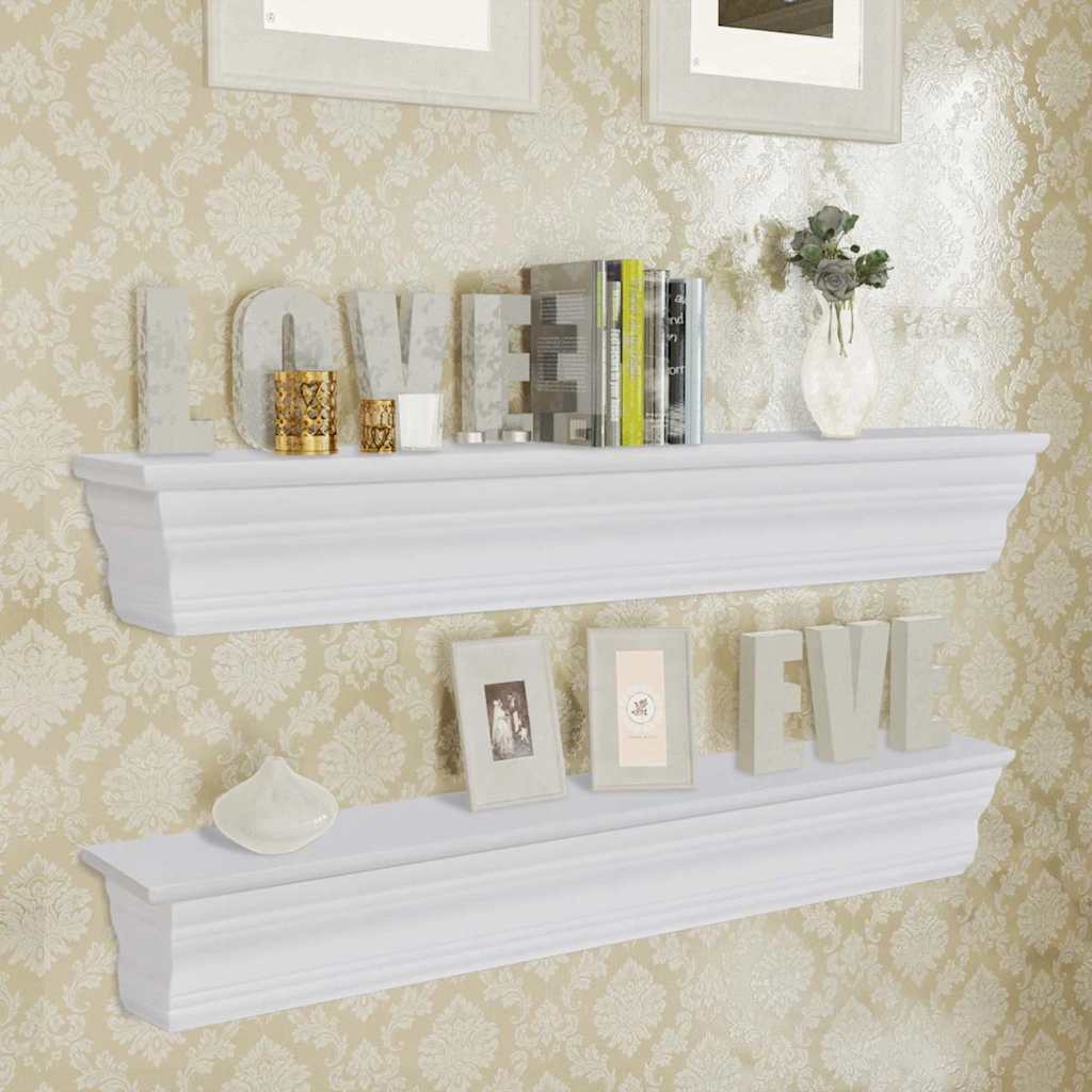 Vidaxl wandschappen aaliyah 2 st wit