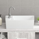 Vidaxl wasbak 48x25x15 cm keramiek wit