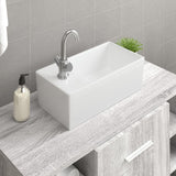 Vidaxl Washbasin 48x25x15 cm Céramique blanc