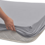 Vidaxl beddengoed grijs 210 x 190 cm katoen