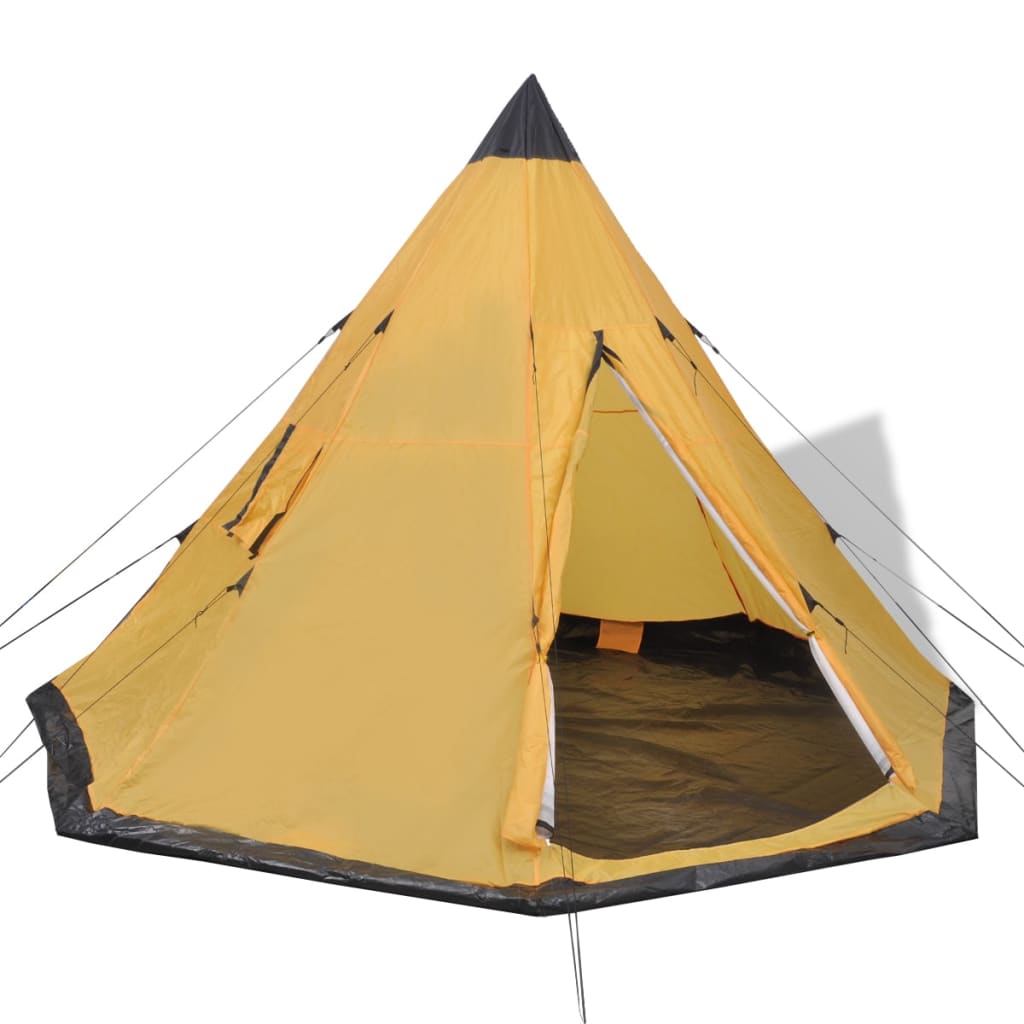 Tenda Vidaxl Giallo di 4 persone