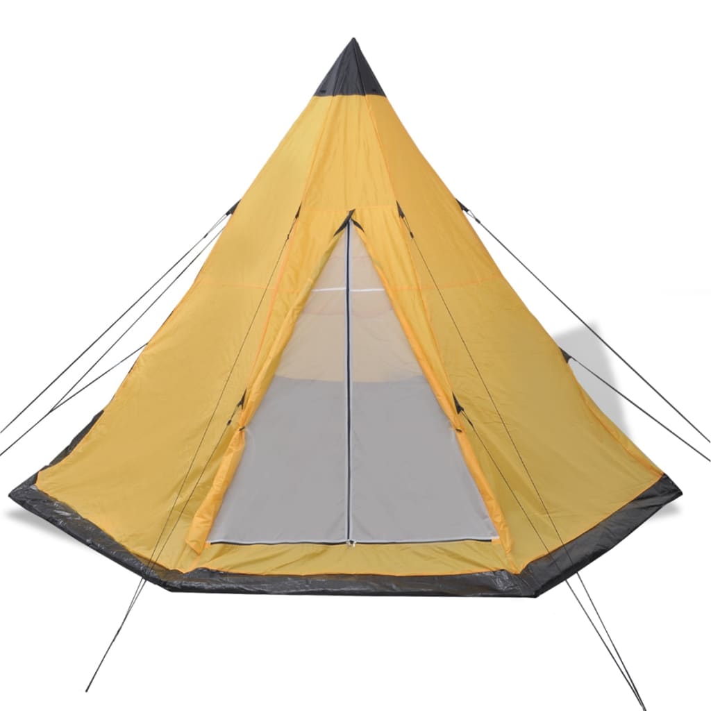 Vidaxl Tent 4-person yellow