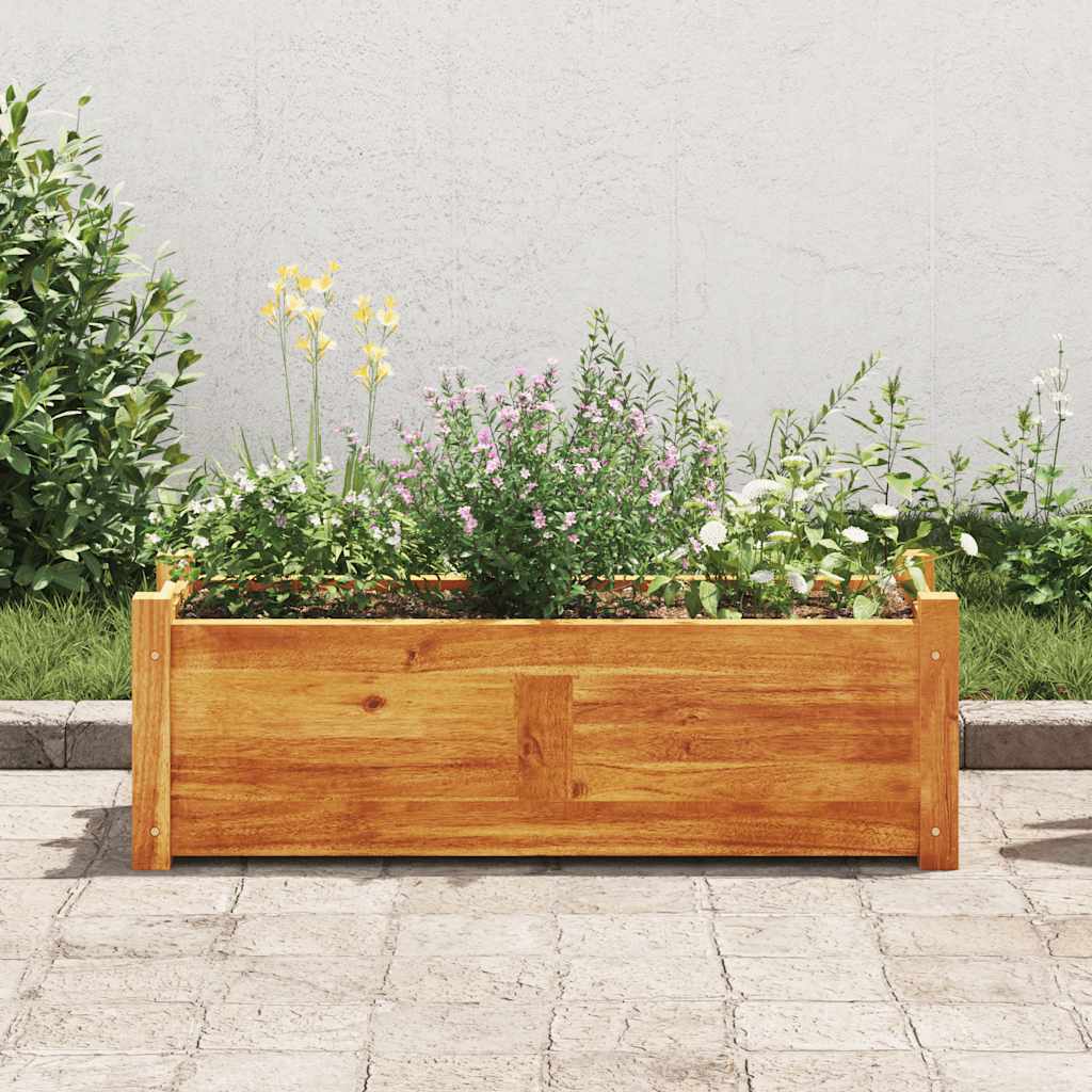 Plantador Vidaxl recaudado 76x27.6x25 cm Acaciahout