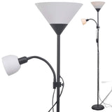 Vidaxl vloerlamp zwart
