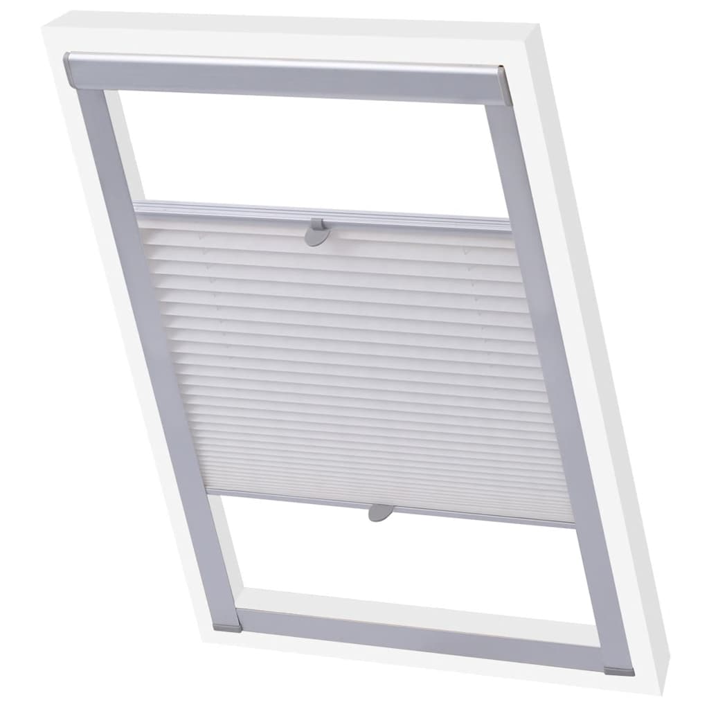 Vidaxl Roller Blind Plisado White 104