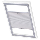 Vidaxl Roller ciega plisado blanco F06